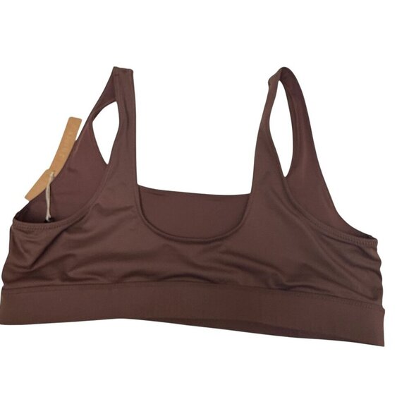 SKIMS Two Piece Swimsuit Plus Size 2X Brown Tank Bikini Top w/ Bottoms NWT - Picture 5 of 14